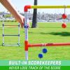 GoSports Premium Ladder Toss Outdoor Game Set with 6 Bolo Balls, Travel Carrying Case and Score Trackers – Choose Between Standard and Giant Size Sets(Standard Size)