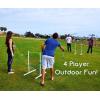 GoSports Premium Metal Ladder Toss Game Set, White (LT-03)