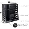 GoSports Premium Wooden Sports Equipment Organizer with Storage Hooks – Golf Bag Rack and Multi-Sport Ball Bin for Garage