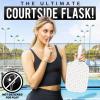 GoSports Sip N’ Serve Pickleball Paddle Flask (20 oz) – Hidden Alcohol Travel Flask – Funny Liquor Gift – Includes Funnel & Spout