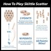GoSports Skittle Scatter Numbered Block Toss Game with Scoreboard and Tote Bag – Fun Outdoor Game for All Ages