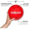 GoSports Soft Skin Foam Playground Dodgeballs – Choose 6 or 7 Inch No Sting Balls for Kids – Set of 6 Includes Mesh Carry Bag(6″ Multicolor)