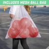 GoSports Soft Skin Foam Playground Dodgeballs – Choose 6 or 7 Inch No Sting Balls for Kids – Set of 6 Includes Mesh Carry Bag(Red)