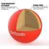 GoSports Soft Skin Foam Playground Dodgeballs – Choose 6 or 7 Inch No Sting Balls for Kids – Set of 6 Includes Mesh Carry Bag(Red)