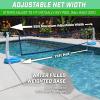GoSports Splash Net PRO Pool Volleyball Net – Red, White, or Blue – Includes 2 Water Volleyballs and Pump(Blue)