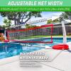 GoSports Splash Net PRO Pool Volleyball Net – Red, White, or Blue – Includes 2 Water Volleyballs and Pump(Red)