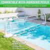 GoSports Splash Net PRO Pool Volleyball Net – Red, White, or Blue – Includes 2 Water Volleyballs and Pump(White)