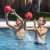 GoSports Swimming Pool Basketballs 3 Pack – Red or Blue – Great for Floating Water Basketball Hoops(Red 6.5 Inch – 3 Pack)