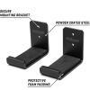 GoSports Universal Snowboard & Skateboard Wall Mount Display Racks – 2 Pack Foam Padded Hangers((1)Large Set  (1)Small Set)