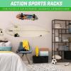 GoSports Universal Snowboard & Skateboard Wall Mount Display Racks – 2 Pack Foam Padded Hangers((1)Large Set  (1)Small Set)