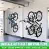 GoSports Wall Mounted Bike Rack for Garage – Vertical Storage for 4 to 6 Bicycles
