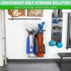 GoSports Wall Mounted Golf Bag Storage Rack – Holds 2 Golf Bags