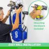GoSports Wall Mounted Golf Bag Storage Rack – Holds 2 Golf Bags