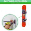 GoSports Wall Mounted Ski and Snowboard Storage Rack – 2 or 8 Ski Sizes(2 Pairs of Skis  or 1 Snowboard)