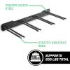 GoSports Wall Mounted Ski and Snowboard Storage Rack – 2 or 8 Ski Sizes(8 Pairs of Skis  or 4 Snowboards)