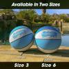 GoSports Water Basketballs 2 Pack – Choose Between Size 3 and Size 6, Great for Swimming Pool Basketball Hoops(Light Blue)