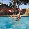 GoSports Water Basketballs 2 Pack – Choose Between Size 3 and Size 6, Great for Swimming Pool Basketball Hoops(Red)