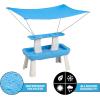 GoSports Water Table With Pump for Toddlers Ages 1.5-4 Years – Outdoor Play Table for Kids With Integrated Circulating Pump(Shade Canopy)