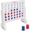 GoSports 1 Foot Width Wooden 4 in a Row Game – Choose White or Dark Stain – Includes Connect Coins, Portable Case and Rules(Classic White Finish)