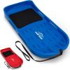 GoSports 2 Person Premium Snow Sled – Choose Red or Blue – Double Walled Construction, Pull Strap and Padded Seat(Blue)