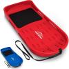 GoSports 2 Person Premium Snow Sled – Choose Red or Blue – Double Walled Construction, Pull Strap and Padded Seat(Red)