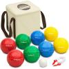 GoSports 90 mm Bocce Ball Sets – Outdoor Lawn Game – Composite or Resin(Resin)