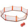 GoSports Gaga Ball Pit – 10 ft, 15 ft or 20 ft Portable Indoor/Outdoor Gagagon Pit for School, Camp or Home Use(Red – 10 ft)