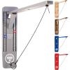 GoSports Hook 21 Wall Mount Ring Swing Game – Play Indoors or Outdoors with Foldable Arm(Gray)