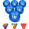 GoSports Inflatable Dodgeballs – Choose 5 Inch or 7 Inch No Sting Balls – Set of 6 Includes Ball Pump & Mesh Bag(7″ Balls 6 Pack – Blue)