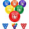 GoSports Inflatable Dodgeballs – Choose 5 Inch or 7 Inch No Sting Balls – Set of 6 Includes Ball Pump & Mesh Bag(7″ Multicolor)