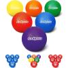 GoSports Inflatable Dodgeballs – Choose 5 Inch or 7 Inch No Sting Balls – Set of 6 Includes Ball Pump & Mesh Bag(Multicolor)