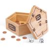 GoSports Keep The Change – Tabletop Coin Drop Dice Game for Kids & Adults, Includes 2 Dice and Game Rules