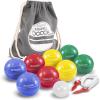 GoSports Mini Travel Size Bocce Game Set with 8 Balls, Pallino, Tote Bag and Measuring Rope – Choose Your Size(65mm Travel Size Bocce)