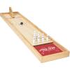 GoSports Mini Wooden Tabletop Bowling Game Set for Kids & Adults – Includes 1 Bowling Alley Board, 1 Launch Ramp, 2 Mini Bowling Balls, 10 Pins & Dry Erase Scorecard