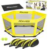 GoSports Pickle 360 Paddle Ball Game Set – Choose Original or Hardcourt – Pickleball Without a Court(Yellow)