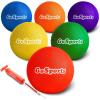 GoSports Playground Balls for Kids – Choose 8.5” or 10” Sizes – Heavy Duty Set of 6 with Carry Bag and Ball Pump(10″ Classic)