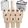 GoSports Skittle Scatter Numbered Block Toss Game with Scoreboard and Tote Bag – Fun Outdoor Game for All Ages