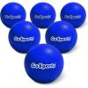 GoSports Soft Skin Foam Playground Dodgeballs – Choose 6 or 7 Inch No Sting Balls for Kids – Set of 6 Includes Mesh Carry Bag(Blue)