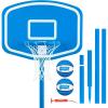 GoSports Splash Hoop UP Above Ground Pool Hoop Basketball Game with 2 Pool Basketballs and Pump