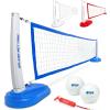 GoSports Splash Net PRO Pool Volleyball Net – Red, White, or Blue – Includes 2 Water Volleyballs and Pump(Blue)