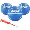 GoSports Swimming Pool Basketballs 3 Pack – Red or Blue – Great for Floating Water Basketball Hoops(Blue 6.5 Inch – 3 Pack)