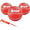 GoSports Swimming Pool Basketballs 3 Pack – Red or Blue – Great for Floating Water Basketball Hoops(Red 6.5 Inch – 3 Pack)