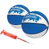 GoSports Water Basketballs 2 Pack – Choose Between Size 3 and Size 6, Great for Swimming Pool Basketball Hoops(Blue)