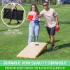 GoSports Solid Wood Premium Cornhole Sets – Choose 4 x 2 ft or 3 x 2 ft – Game Boards Include Set of 8 Cornhole Toss Bags(Regulation Size (4ft x 2ft))