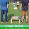 GoSports Solid Wood Premium Cornhole Sets – Choose 4 x 2 ft or 3 x 2 ft – Game Boards Include Set of 8 Cornhole Toss Bags(Regulation Size (4ft x 2ft))