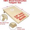 GoSports Solid Wood Premium Cornhole Sets – Choose 4 x 2 ft or 3 x 2 ft – Game Boards Include Set of 8 Cornhole Toss Bags(Tailgate Size (3ft x 2ft))