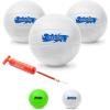 GoSports Water Volleyball 3 Pack Great for Swimming Pools or Lawn Volleyball Games(White Volleyballs – 3 Pack)