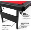 GoSports 6, 7, or 8 ft Billiards Tables – No Assembly, Choose Your Color – Portable Pool Table Includes Full Set of Balls, 2 Cue Sticks, Chalk and Felt Brush(6ft Red)