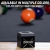 GoSports Premium Pool Cue Chalk Cube 12 Pack – Black, Blue, Red, or Green – Billiards Pool Stick Chalk(Black)