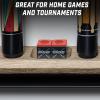 GoSports Premium Pool Cue Chalk Cube 12 Pack – Black, Blue, Red, or Green – Billiards Pool Stick Chalk(Red)